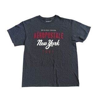 Men’s Aeropostale Gray New York T-Shirt Sz Large Excellent Condition
